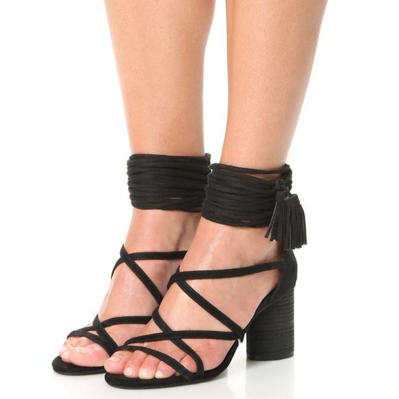 Black Jeffrey Campbell Despina Sandal 8.5 - Picture 2 of 4